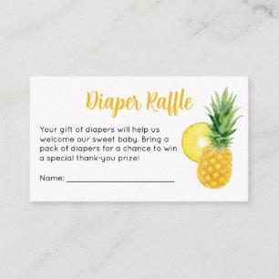 Carte D'accompagnement Billet de tombola de couche pour Baby Shower Anana