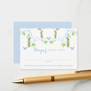 Carte D'accompagnement Billet de tombola de couche pour Baby Shower Garço