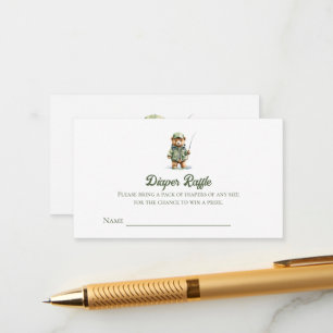 Carte D'accompagnement Billet de tombola de couche pour l'ours mignon à l