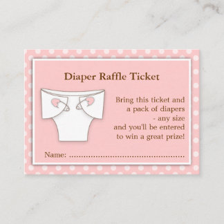 Carte D'accompagnement Billet fourre-Baby shower rose Fille Insérez