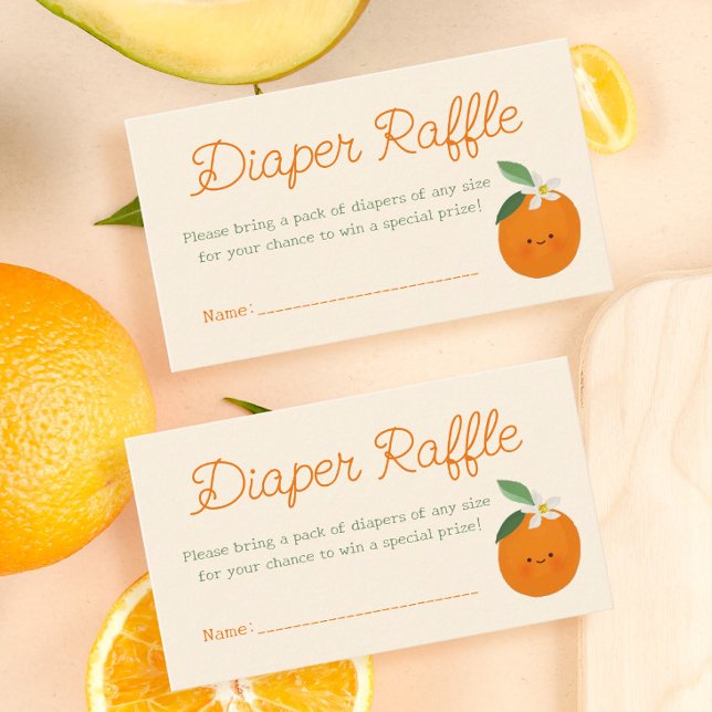 Carte D'accompagnement Billet Petit Baby shower Cutie Déchets Raffle (Créateur téléchargé)