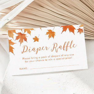 Carte D'accompagnement Billet rabat au Baby shower d'automne