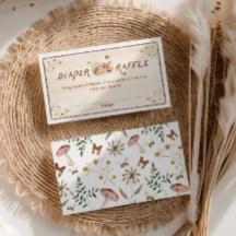 Billet rabat au Baby shower forestier