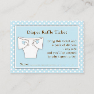 Carte D'accompagnement Billet rabat Baby shower Bleu Garçon Insertion