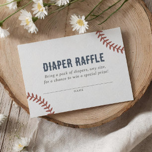 Carte D'accompagnement Billet rabat Baby shower de baseball