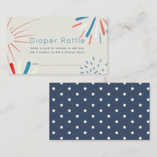 Carte D'accompagnement Billet rabat Baby shower Fireworks