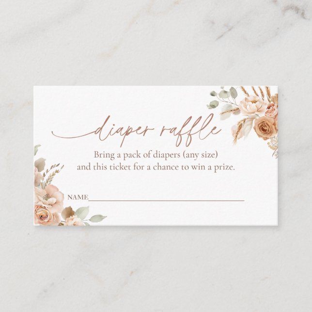 Carte D'accompagnement Billet rabat pour Baby shower (Devant)