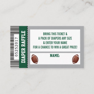 Carte D'accompagnement Billet rabat, Sports, Baby shower de football