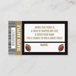 Carte D'accompagnement Billet rabat, Sports, Baby shower de football