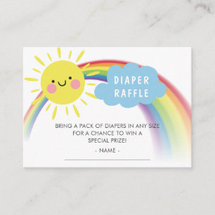 Carte D'accompagnement Billet rayon Baby shower Sunshine Déchets