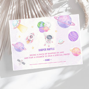 Carte D'accompagnement Billet Refroidissement Baby shower Espace Extérieu