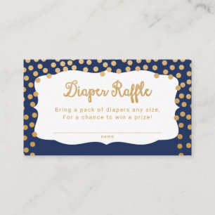 Carte D'accompagnement Billets de roulettes de la Marine Gold Dot