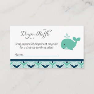 Carte D'accompagnement Billets de roussettes de Baby shower de baleine