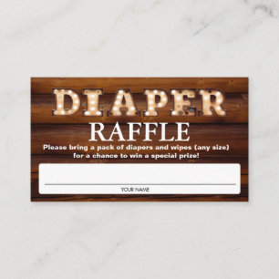 Carte D'accompagnement Billets de rousseur baby shower