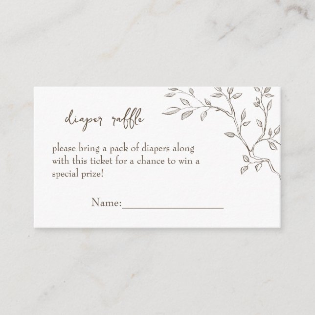 Carte D'accompagnement Billets de rousseur de couches (Devant)