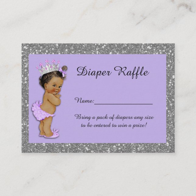 Carte D'accompagnement Billets de rousseur Little Princess Diaper, Étnic  (Devant)