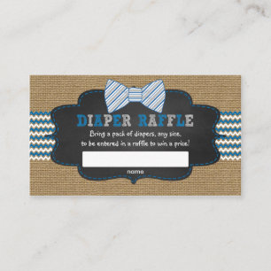 Carte D'accompagnement Billets de tombola de couche-culotte de baby