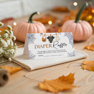 Carte D'accompagnement Billets de tombola de couches "A Little Boo" pour 