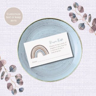Carte D'accompagnement Billets de tombola de couches pour Baby Shower Arc