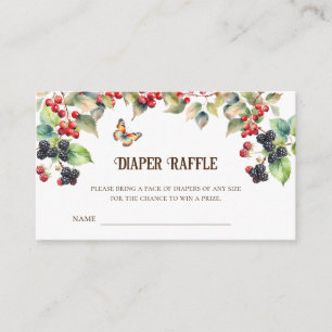 Carte D'accompagnement Billets de tombola de couches pour Baby Shower Cha