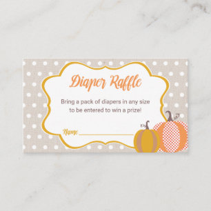 Carte D'accompagnement Billets de tombola de couches pour Baby Shower Cit