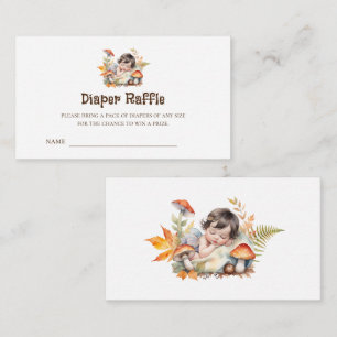 Carte D'accompagnement Billets de tombola de couches pour Baby Shower Fée