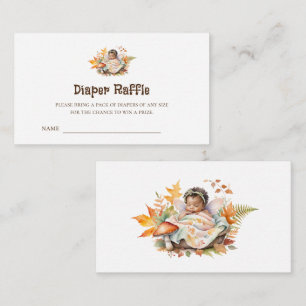 Carte D'accompagnement Billets de tombola de couches pour Baby Shower Fée
