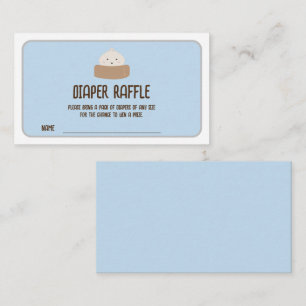 Carte D'accompagnement Billets de tombola pour couches "Petit Paquet en R
