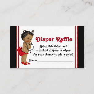 Carte D'accompagnement Billets Raffle de la couche de Ladybug d'Amérique