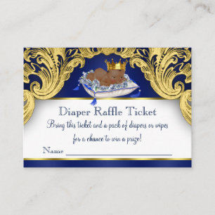 Carte D'accompagnement Billets Raffle Prince Américain Africain