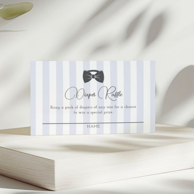 Carte D'accompagnement Bitty Bow Oh Boy Baby shower Déchets Raffle (Créateur téléchargé)