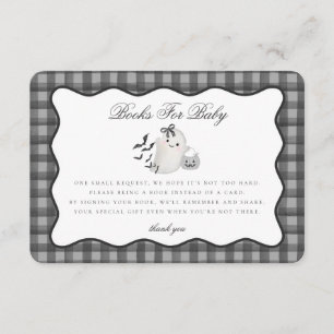 Carte D'accompagnement Black En vichy mignon Ghost Livres pour Baby Inser