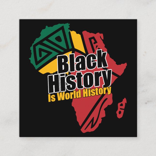 Carte D'accompagnement Black History Month  (Devant)