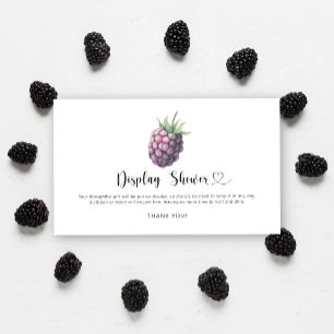 Carte D'accompagnement Blackberry - douche d'affichage