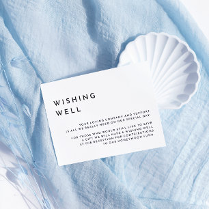 Carte D'accompagnement Blanc moderne Bold Mariage Wise well