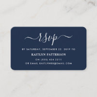 Bleu et blanc de la marine moderne Script simple R