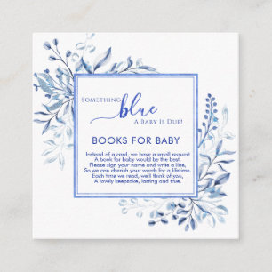 Carte D'accompagnement Bleu Fleur Sauvage Quelque Chose de Bleu Livres po