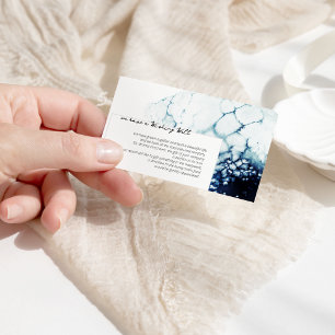 Carte D'accompagnement Bleu Nautique Destination Mariage Souhaiter bien