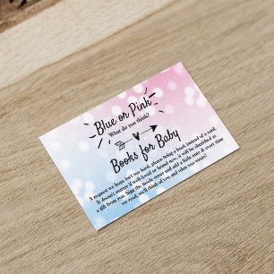 Carte D'accompagnement Bleu Ou Rose Moderne ? Livre de la fête de révélat