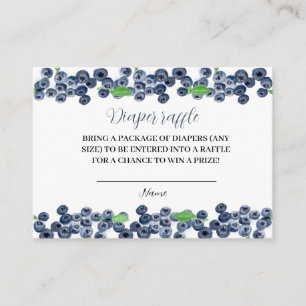 Carte D'accompagnement Bleuet Baby shower Raffle Berry Sweet