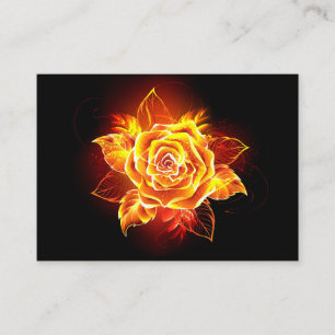 Carte D'accompagnement Blooming Fire Rose
