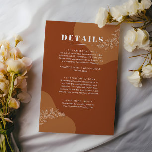 Carte D'accompagnement Blossoms of Love : Simple Feuilles Abstraits Détai