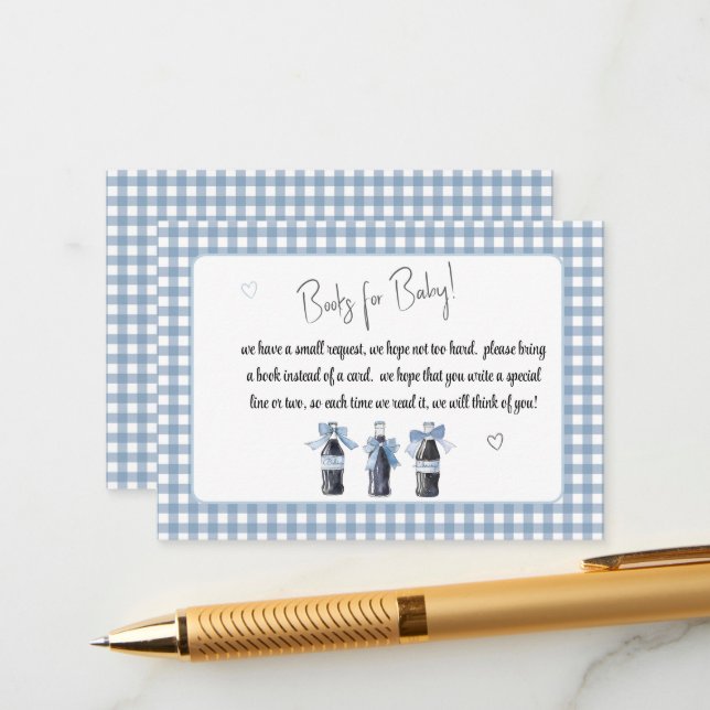 Carte D'accompagnement Blue Baby Soda Ready to POP Books for Baby (Devant/Arrière en situation)