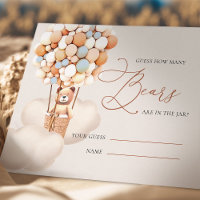 Blue Boys Devinez Combien D'Ours Ballons Billets