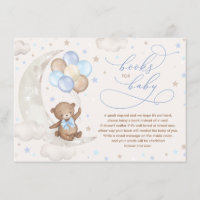 Blue Brown Teddy Bear Ballons Livres pour bébé gar