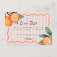 Blue Little Cutie Pastel Citrus Baby Diaper Raffle