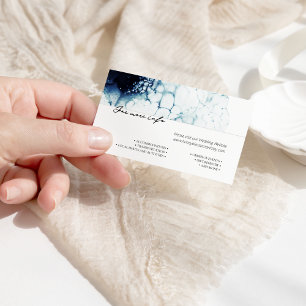 Carte D'accompagnement Blue Nautical Destination Wedding Website