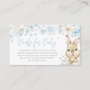 Carte D'accompagnement Blue Somebunny Rabbit Baby showers Livres pour béb