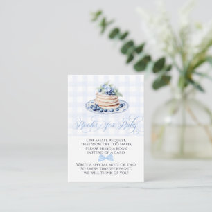 Carte D'accompagnement Blueberry Pancake Baby Brunch Baby showers Livres