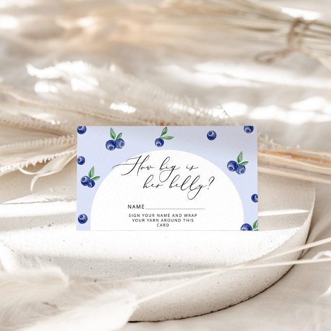 Carte D'accompagnement Blueberry quelle est la taille du ventre de maman (Créateur téléchargé)